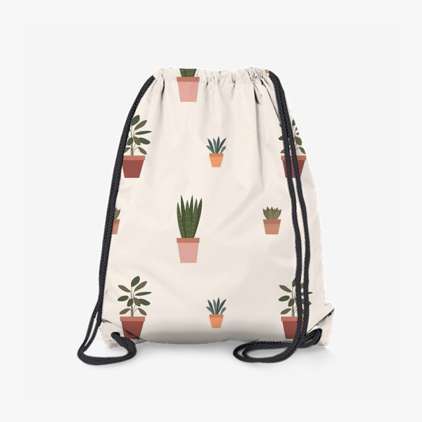 Рюкзак «Комнатные растения. Паттерн»