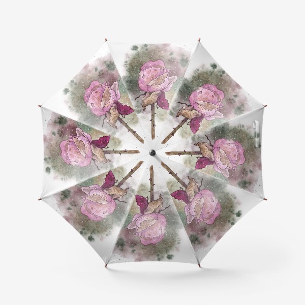 Зонт «Ботаника. Цветы. Роза»