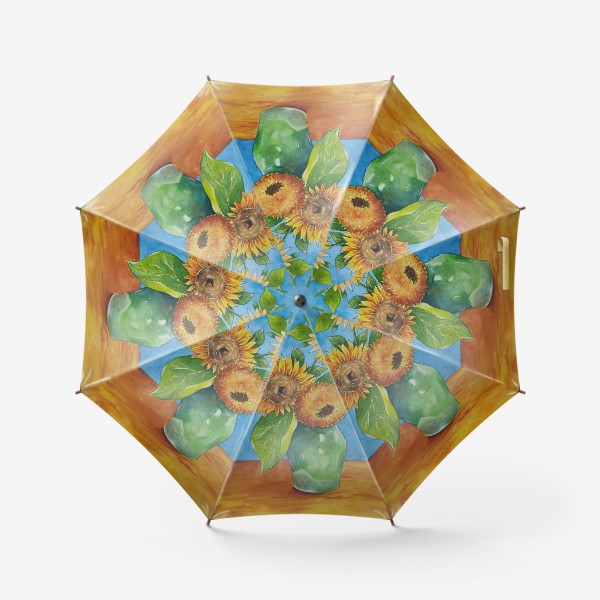 Зонт «Подсолнухи в вазе»