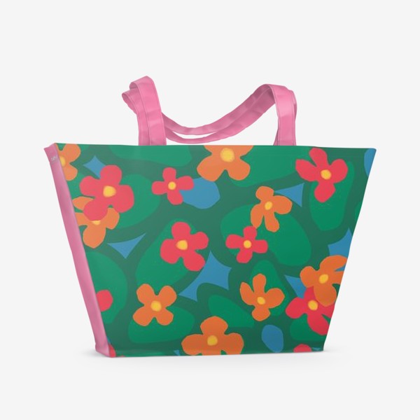 Пляжная сумка «Летние цветы.»