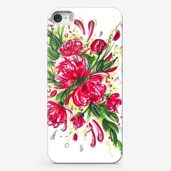 Чехол iPhone «Яркие цветы»