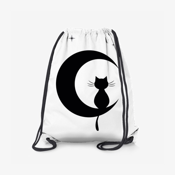 Рюкзак «Черный кот на луне»