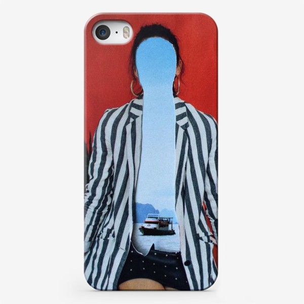Чехол iPhone «Коллаж - Море во мне. Отпуск Стиль»