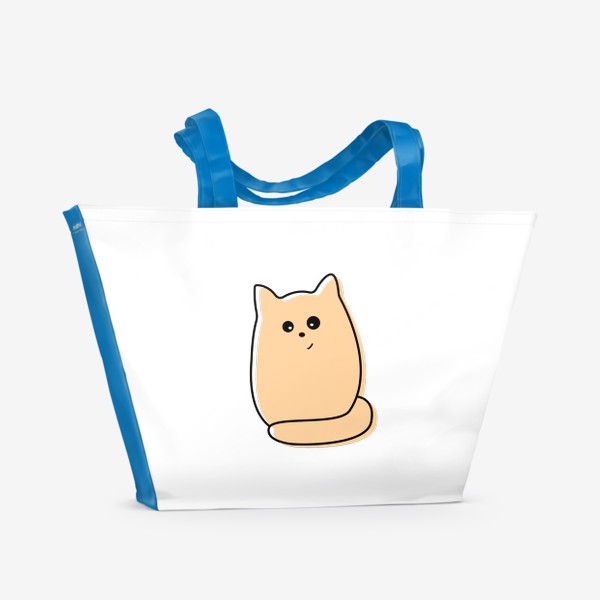 Пляжная сумка «Милый рыжий кот»