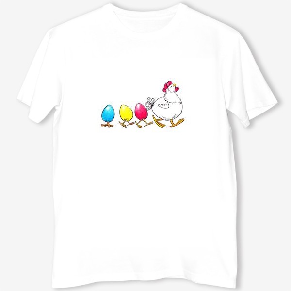 Футболка «Курица и яйца. Пасха»