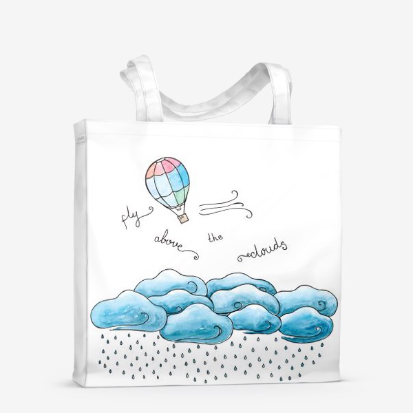Сумка-шоппер «Fly above the clouds»