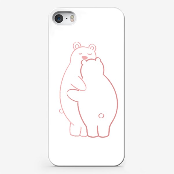 Чехол iPhone «Влюблённые мишки - в подарок девушке, ребенку»