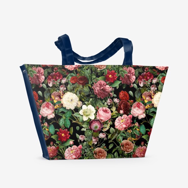 Пляжная сумка «Паттерн из летних цветов»