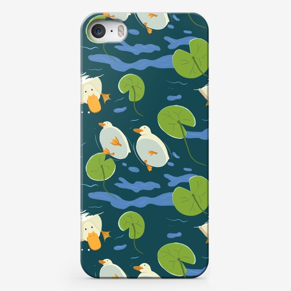 Чехол iPhone «Утки под водой »