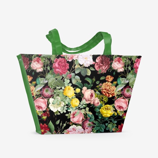 Пляжная сумка «Паттерн цветочная фантазия»