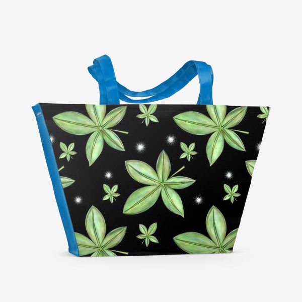 Пляжная сумка «Пятиконечные листья»