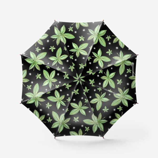 Зонт «Пятиконечные листья»