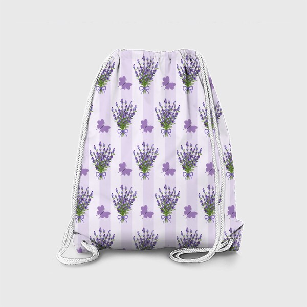 Рюкзак «Лаванда с бабочками»