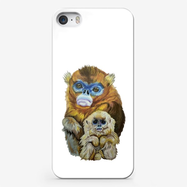Чехол iPhone «Курносые обезьянки»