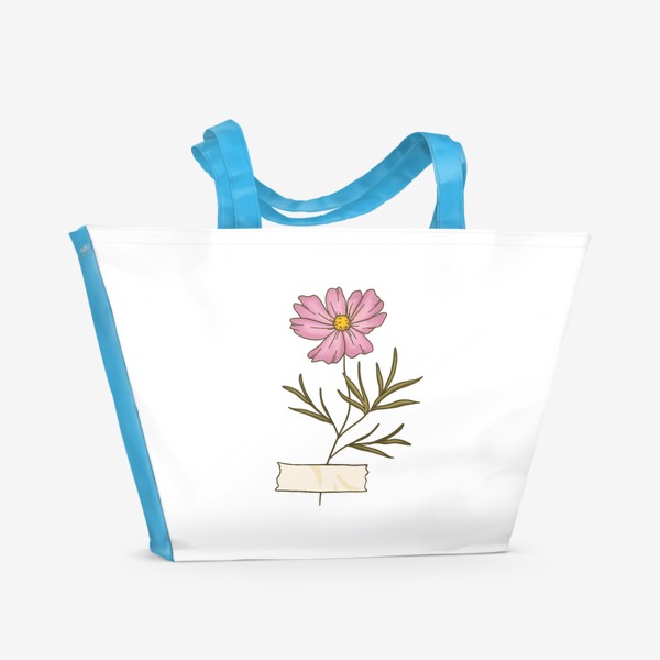 Пляжная сумка «Цветок космея»