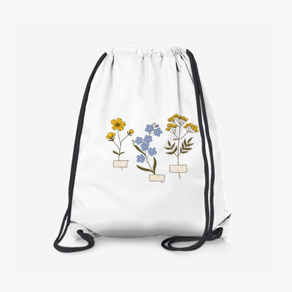 Рюкзак «Цветы (незабудка, лютик, пижма)»