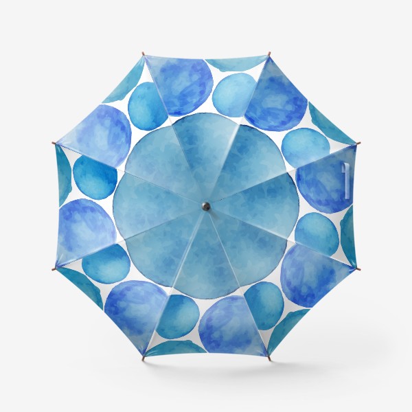 Зонт «Голубые акварельные пятна»