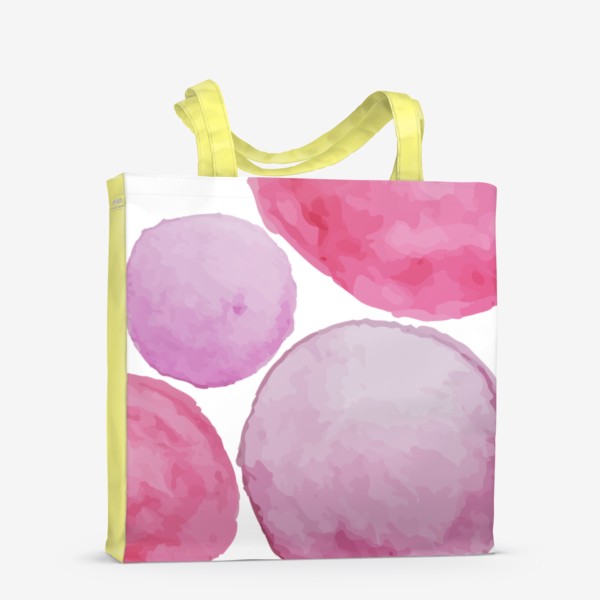 Сумка-шоппер «Розовые акварельные пятна»