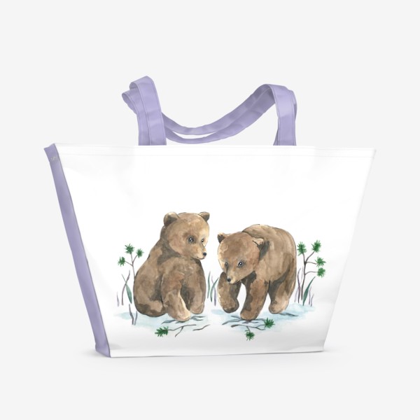 Пляжная сумка &laquo;Медвежата&raquo;