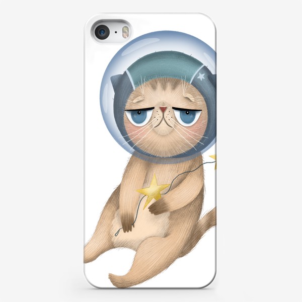 Чехол iPhone «Кот космонавт »