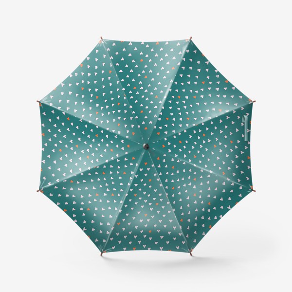 Зонт «Принт с сердечками»