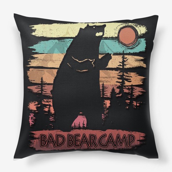 Подушка «Плохой Медведь и Медвежий Панк!»
