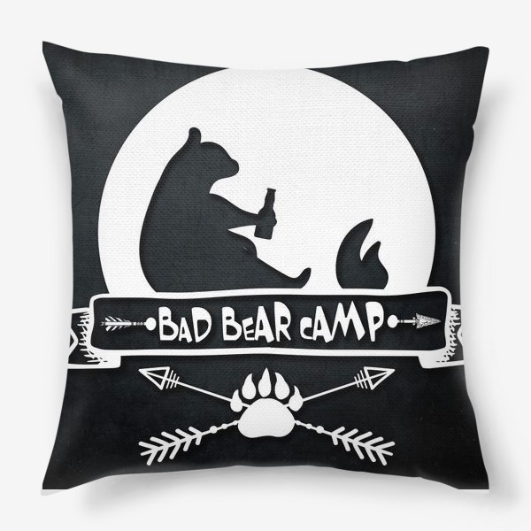Подушка &laquo;Плохой Медведь и Медвежий Панк!&raquo;