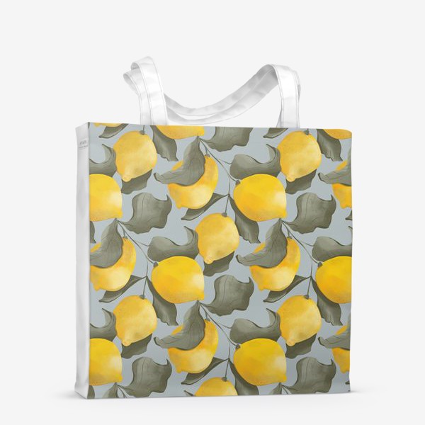 Сумка-шоппер «Паттерн с лимонами»