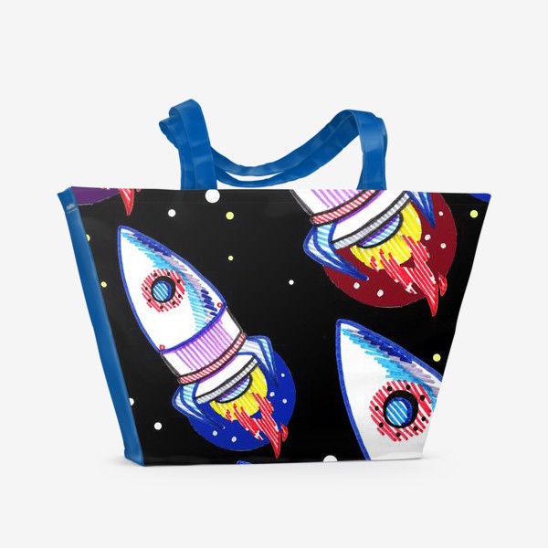 Пляжная сумка «космос нас ждёт!»