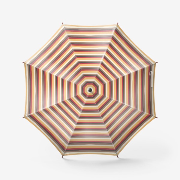 Зонт «Паттерн с горизонтальными полосами разной ширины»