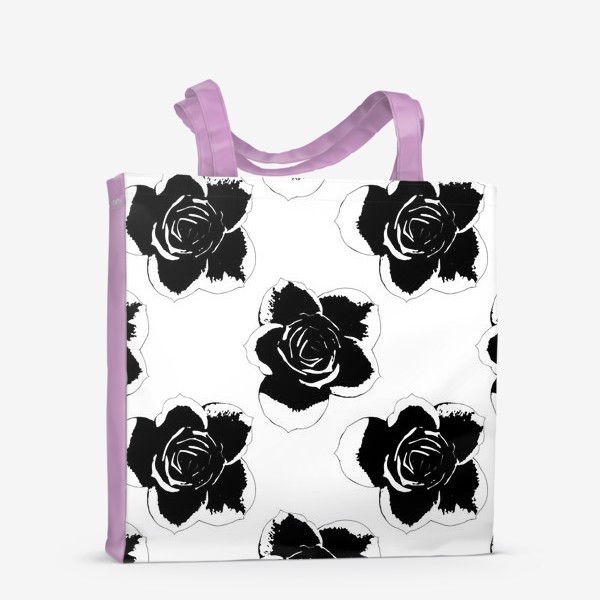 Сумка-шоппер «Черные розы»