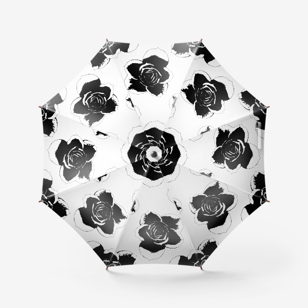 Зонт «Черные розы»