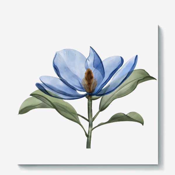 Холст «Голубой цветок»