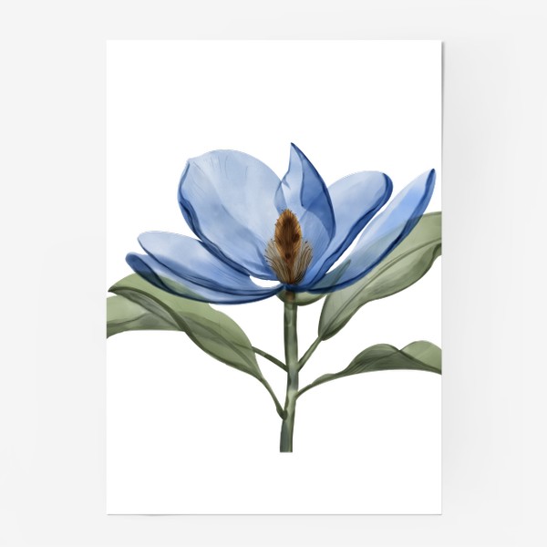 Постер «Голубой цветок»