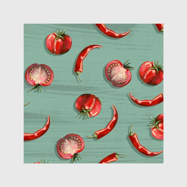 Шторы «Красные томаты»