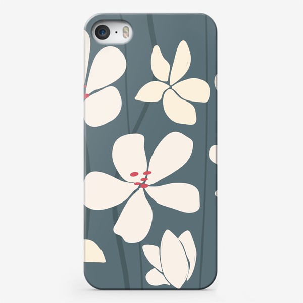 Чехол iPhone «Цветочный ретро принт»