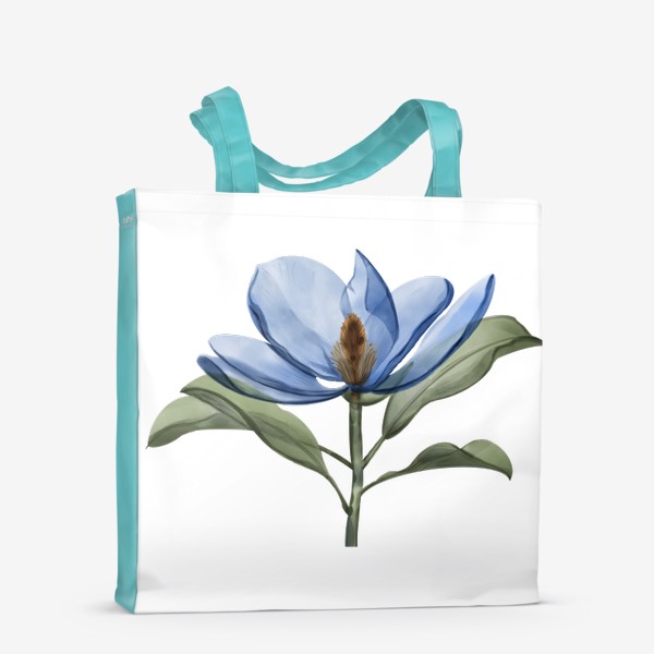 Сумка-шоппер «Голубой цветок»