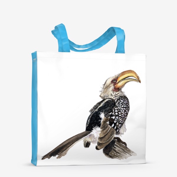 Сумка-шоппер «Африканская птица желтоклювый токо»