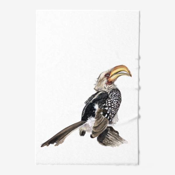 Полотенце &laquo;Африканская птица желтоклювый токо&raquo;