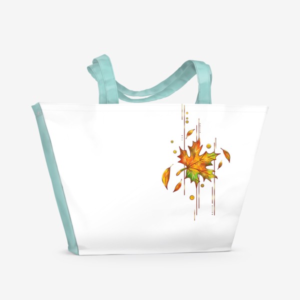 Пляжная сумка «Осенний кленовый лист»