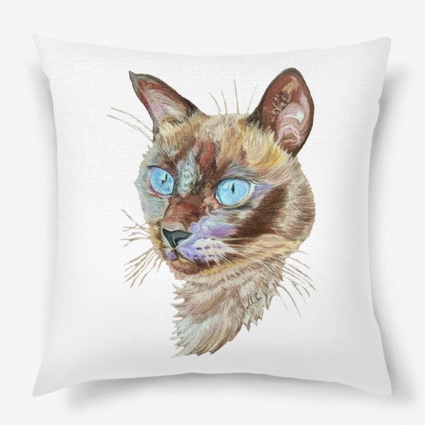 Подушка «Портрет сиамской кошки»