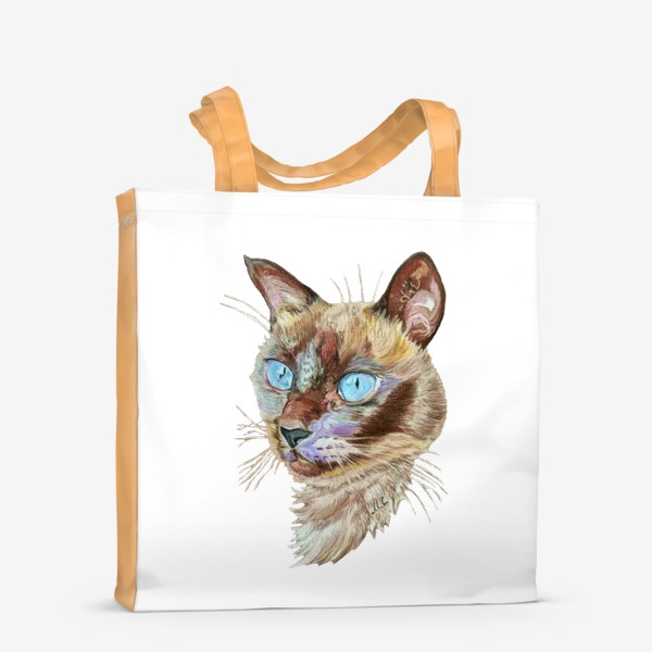 Сумка-шоппер «Портрет сиамской кошки»