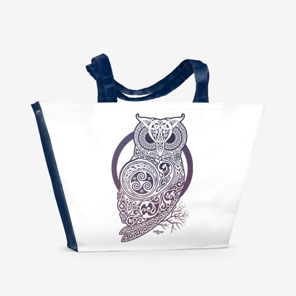 Пляжная сумка &laquo;КЕЛЬТСКАЯ СОВА ( CELTIC OWL )&raquo;