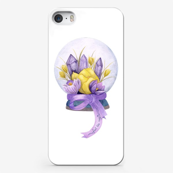 Чехол iPhone «Магический шар с кристаллами»