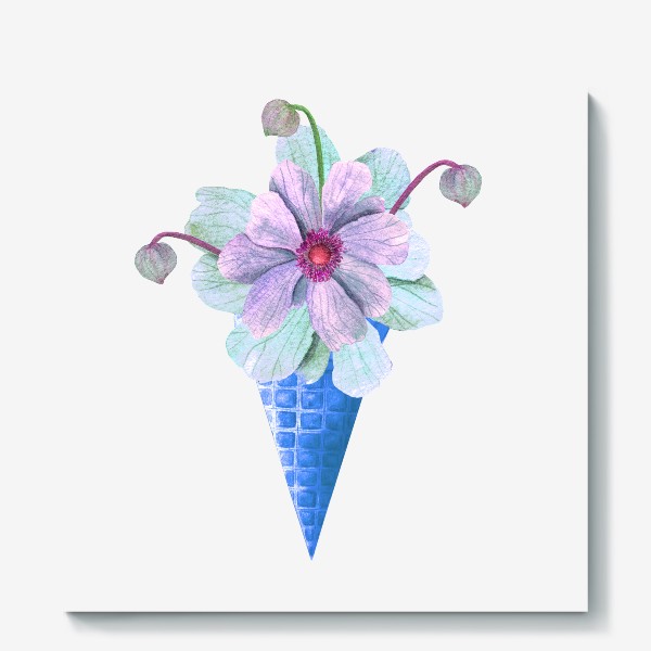 Холст &laquo;Цветочное мороженое&raquo;