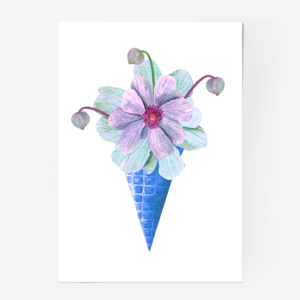 Постер «Цветочное мороженое»