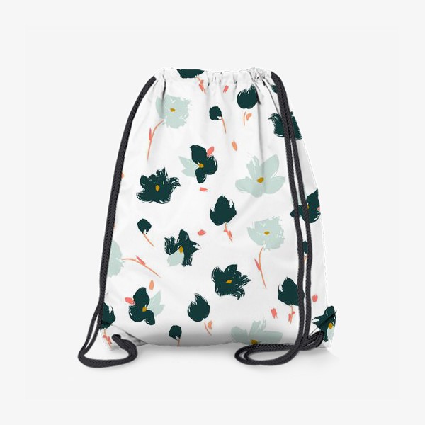 Рюкзак «цветы на белом»