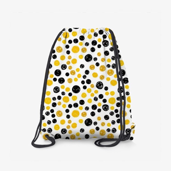 Рюкзак «Принт с желтыми и черными кругами»