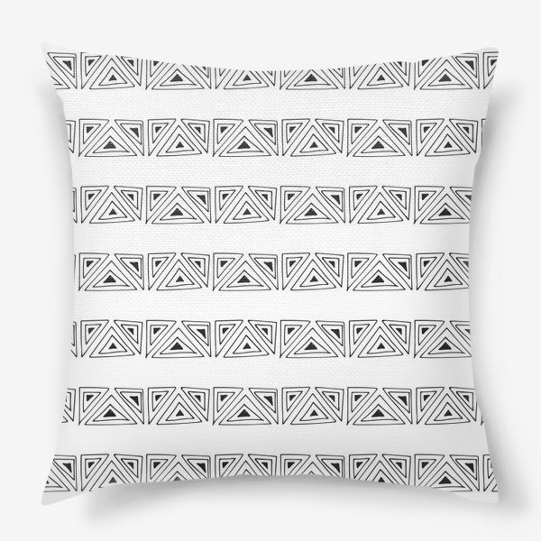 Подушка «Принт с абстрактными фигурами»
