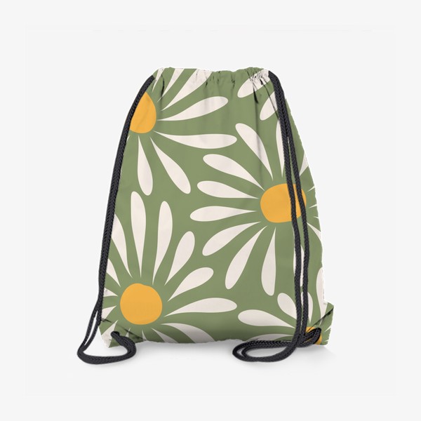 Рюкзак «Зеленый цветочный узор»